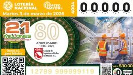 Foto que representa a Lotería Nacional: Lista COMPLETA de GANADORES del Sorteo Mayor No. 4004 de HOY martes 3 de marzo