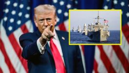 Foto que representa a Trump asegura que la Marina de EU escoltará a petroleros para cruzar el estrecho de Ormuz