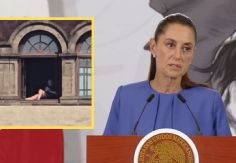 Foto ilustrativa de nota VIDEO de mujer tomando el sol en Palacio Nacional sí es real: Sheinbaum confirma SANCIÓN