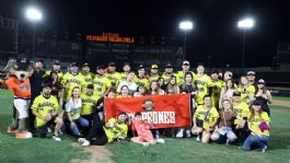 Foto que representa a Todo un éxito el primer Torneo Relámpago Naranjeros de Slow Pitch en el Fernando Valenzuela