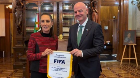 "Todo va a salir muy bien en el Mundial": Sheinbaum tras su reunión con el presidente de la FIFA