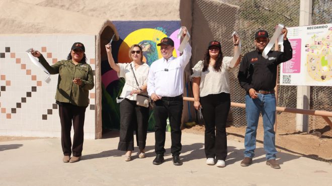 Foto ilustrativa de nota Están listos en el Centro Ecológico de Sonora para exhibir a su jirafa en Semana Mayor