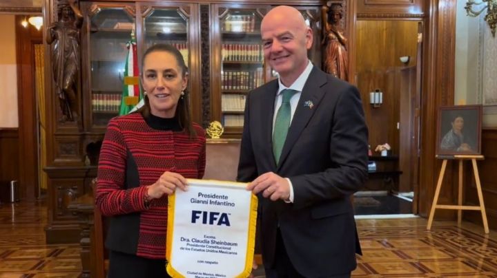"Todo va a salir muy bien en el Mundial": Sheinbaum tras su reunión con el presidente de la FIFA