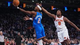 Foto que representa a El Thunder resiste y se impone ante los Knicks en peleado duelo disputado en New York
