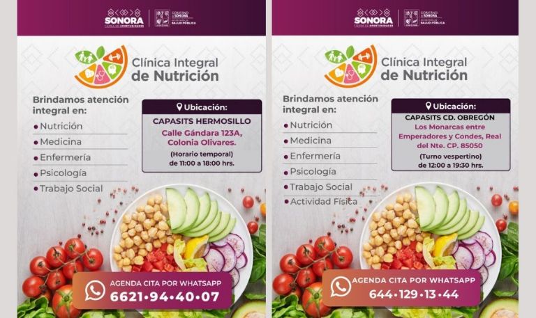 Salud Sonora impulsa la prevención de la obesidad con Clínicas Integrales de Nutrición