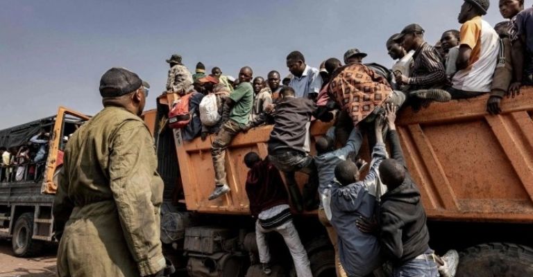 Deslizamiento de tierra en mina de Rubaya