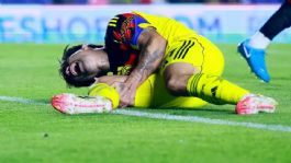 Foto que representa a Víctor Dávila sufre escalofriante lesión en el Clausura 2026; sería baja del América por ocho meses