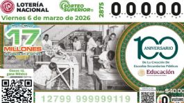 Foto que representa a Lista COMPLETA de GANADORES del Sorteo Superior No. 2875 de la Lotería Nacional HOY viernes 6 de marzo