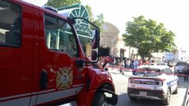 Foto que representa a APAGÓN en el Centro de Hermosillo tras EXPLOSIÓN de transformador; una paloma habría causado la falla