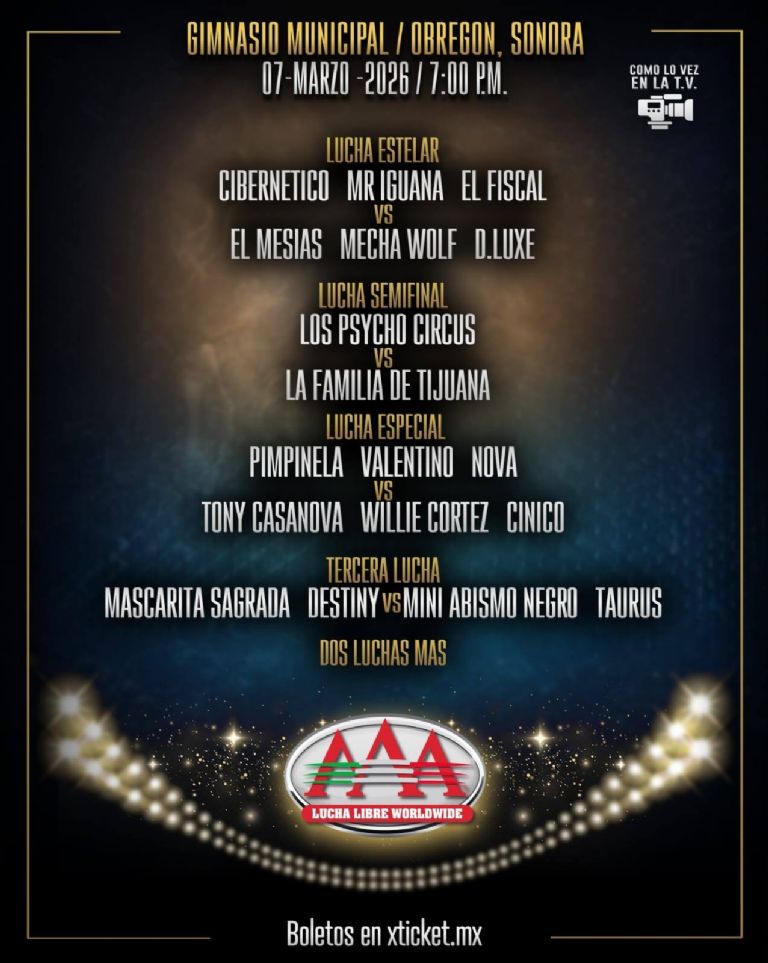 El Cibernético y El Mesías encabezan impresionante gira de Triple A en territorio sonorense