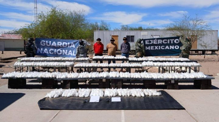 Duro golpe al narcotráfico: Incautan media tonelada de crystal en retén militar de Sonora