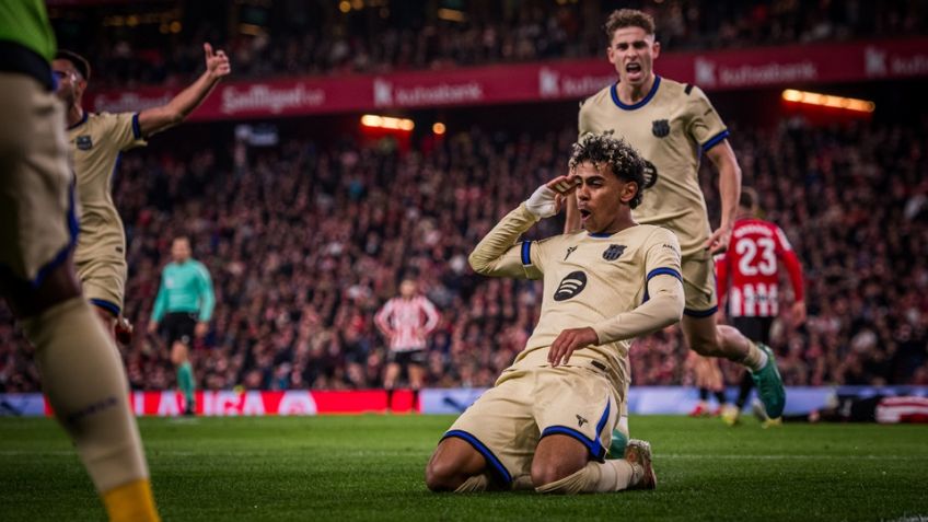 Golazo de Lamine Yamal mantiene al Barcelona en la cima de LaLiga tras vencer al Athletic Club