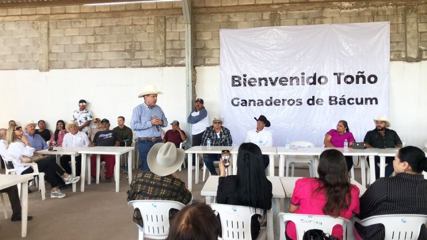 'Toño' Astiazarán se reúne con ganaderos de Bácum y destaca importancia del apoyo a sectores primarios