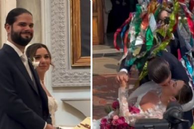 (VIDEO) Farid Dieck y Jessica Fernández se casan por la iglesia en Monterrey; detalles de la boda