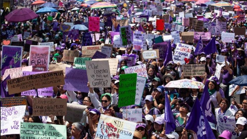 Marcha 8M EN VIVO: Sigue el MINUTO a MINUTO de las movilizaciones feministas en todo México