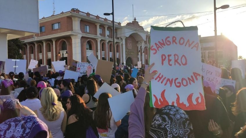 Colectivos feministas toman las calles de Hermosillo por el Día Internacional de las Mujeres
