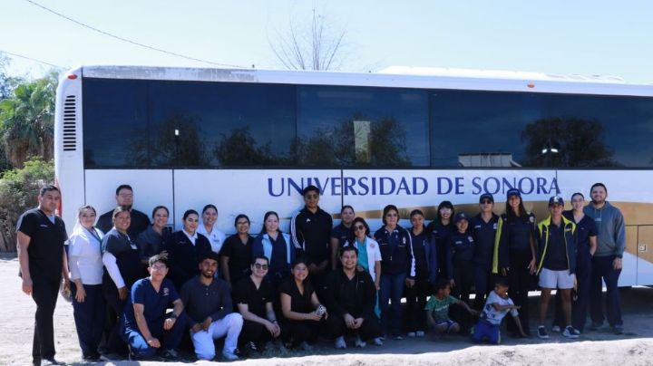 Brigada de salud Unison acerca servicios y aprendizaje comunitario al poblado de Miguel Alemán