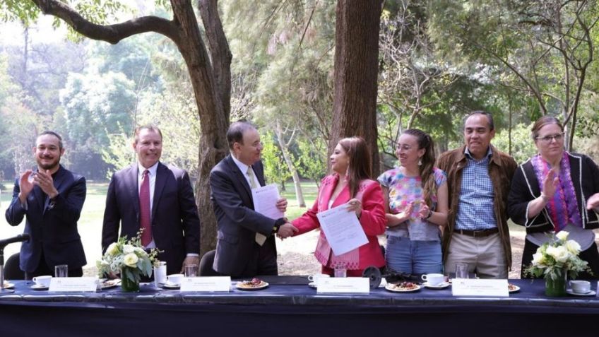 Durazo firma convenio de colaboración con el Bosque de Chapultepec para garantizar crecimiento de La Sauceda
